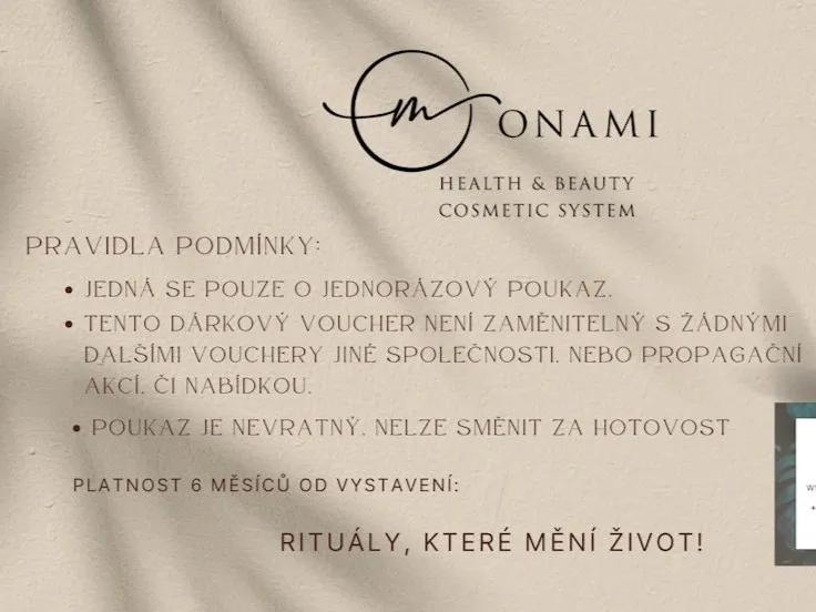 Dárkový poukaz Monami Care